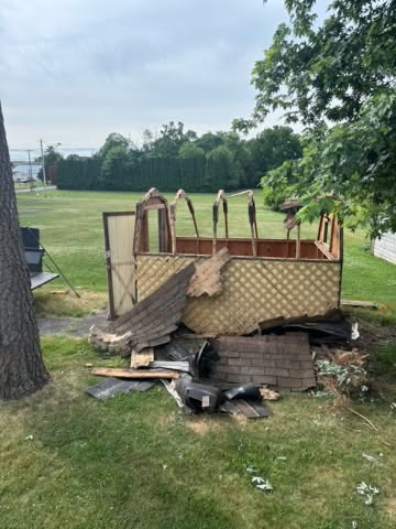 Shed demolition and removal